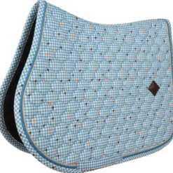 Kentucky Zadeldekje Velvet Pied De Poule Navy