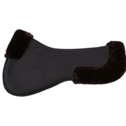 Kentucky Zadelonderlegger Halfpad Anatomic Absorb Sheepskin Bruin/Zwart