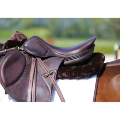 Kentucky Zadelonderlegger Halfpad Anatomic Absorb Sheepskin Bruin/Zwart