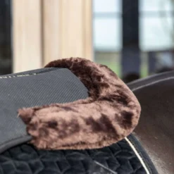 Kentucky Zadelonderlegger Halfpad Anatomic Absorb Sheepskin Bruin/Zwart