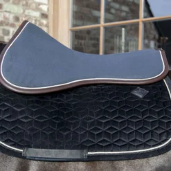 Kentucky Zadelonderlegger Halfpad Anatomic Absorb Navy/White/Brown