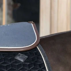 Kentucky Zadelonderlegger Halfpad Anatomic Absorb Navy/White/Brown