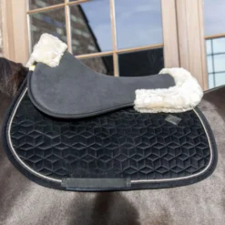 Kentucky Zadelonderlegger Halfpad Anatomic Absorb Sheepskin Black/Natural