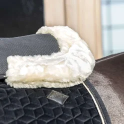 Kentucky Zadelonderlegger Halfpad Anatomic Absorb Sheepskin Black/Natural