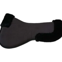 Kentucky Zadelonderlegger Halfpad Anatomic Absorb Sheepskin Black