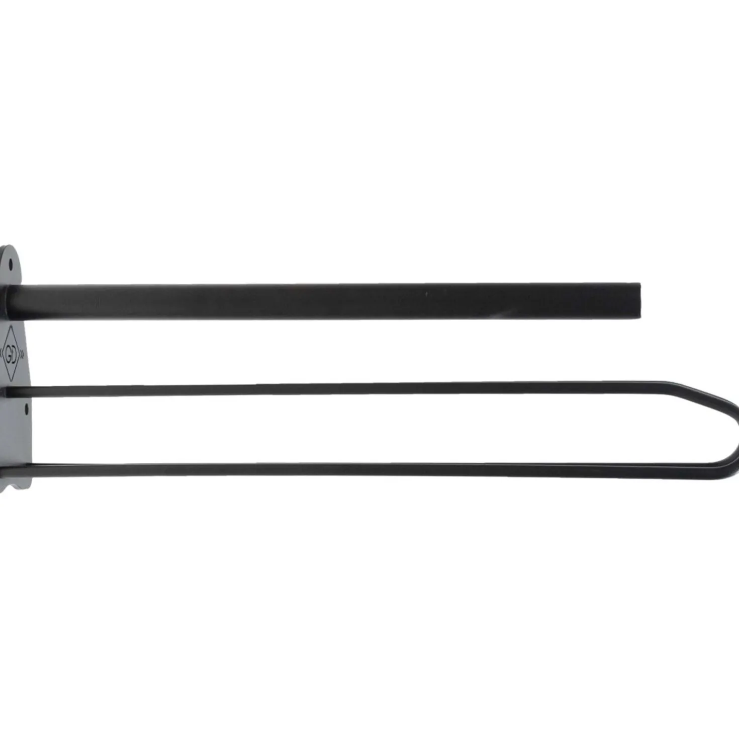 Kentucky Zadelrek Metal met Dekjeshouder Steel Black