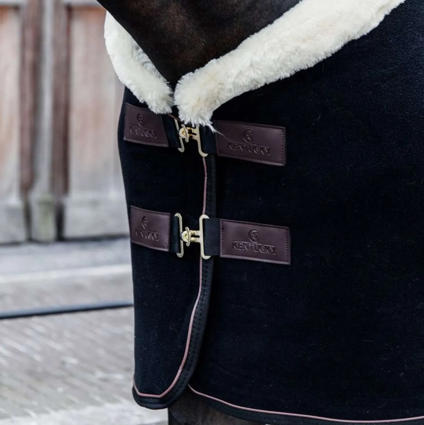 Kentucky Zweetdeken Show Fleece Heavy Zwart