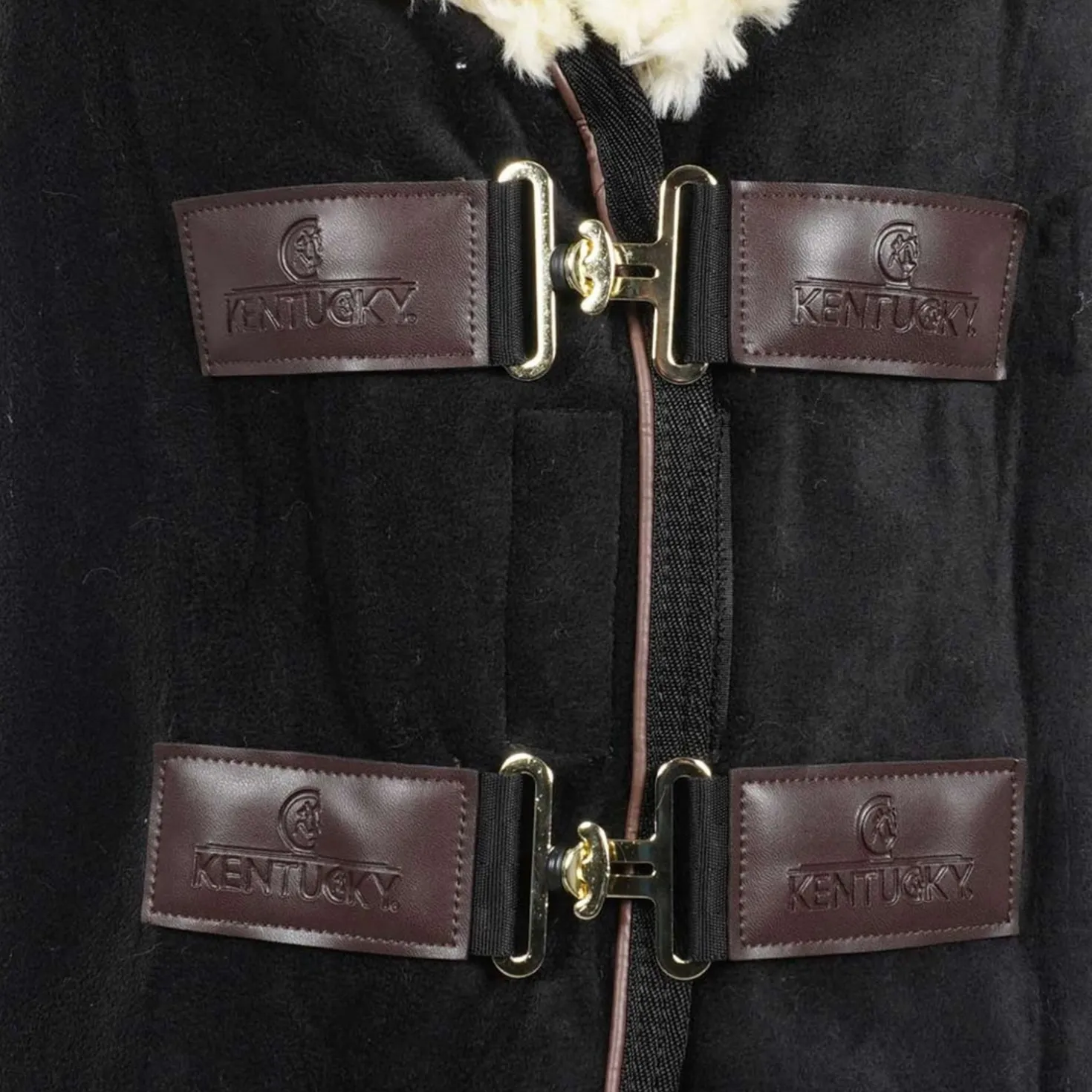 Kentucky Zweetdeken Show Fleece Heavy Zwart
