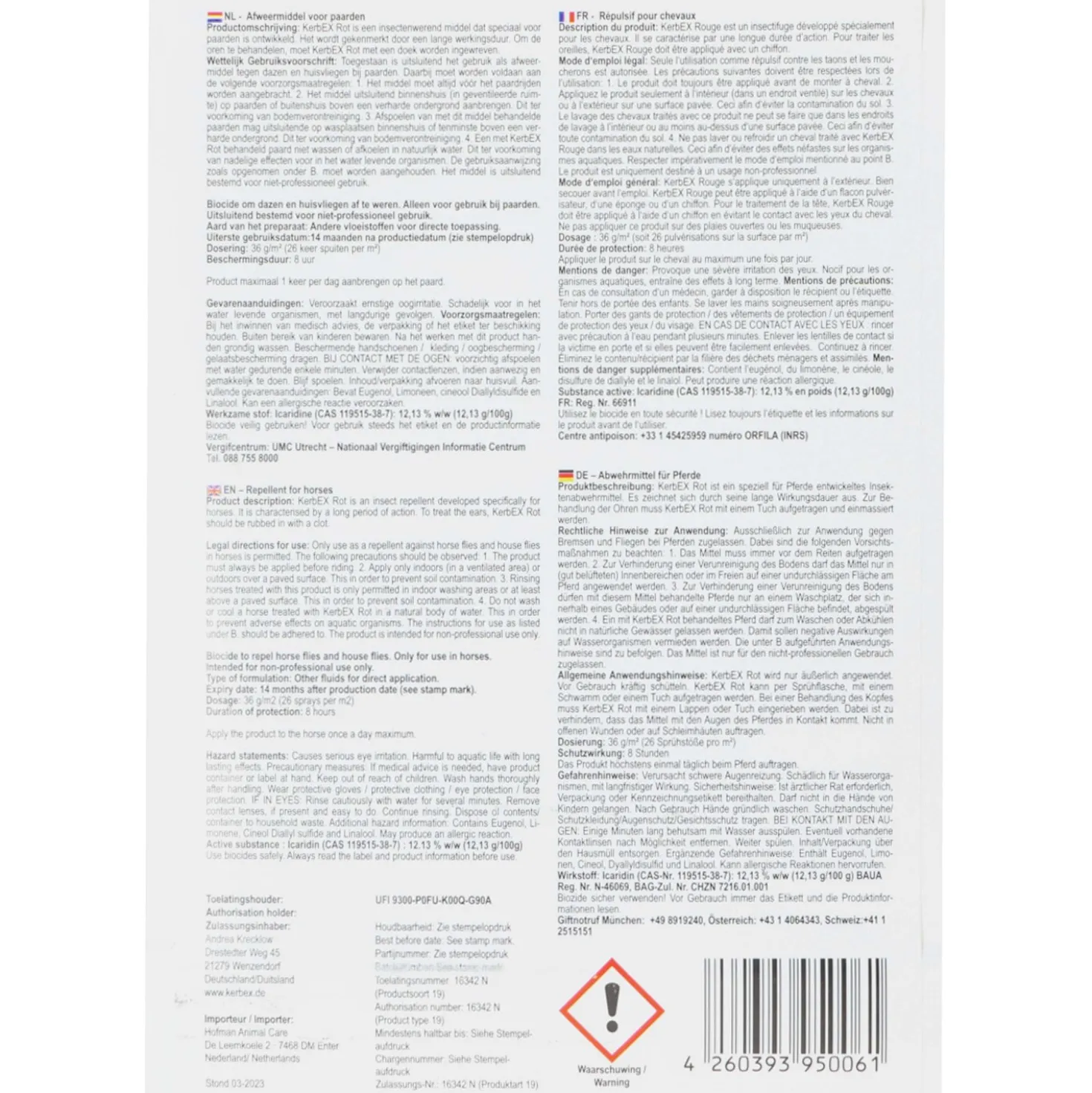 KerbEX Rot Insect repellent