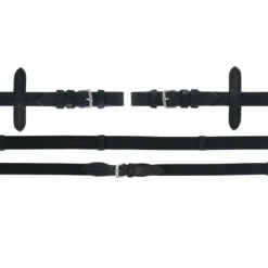 Kerbl Anti-Slip Rubber Teugel Zwart