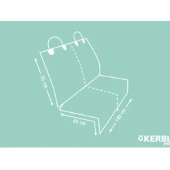 Kerbl Autobeschermhoes voor de Achterbank Zwart