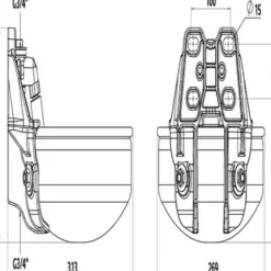 Kerbl Drinkbak RVS met Buisventiel 3/4inch
