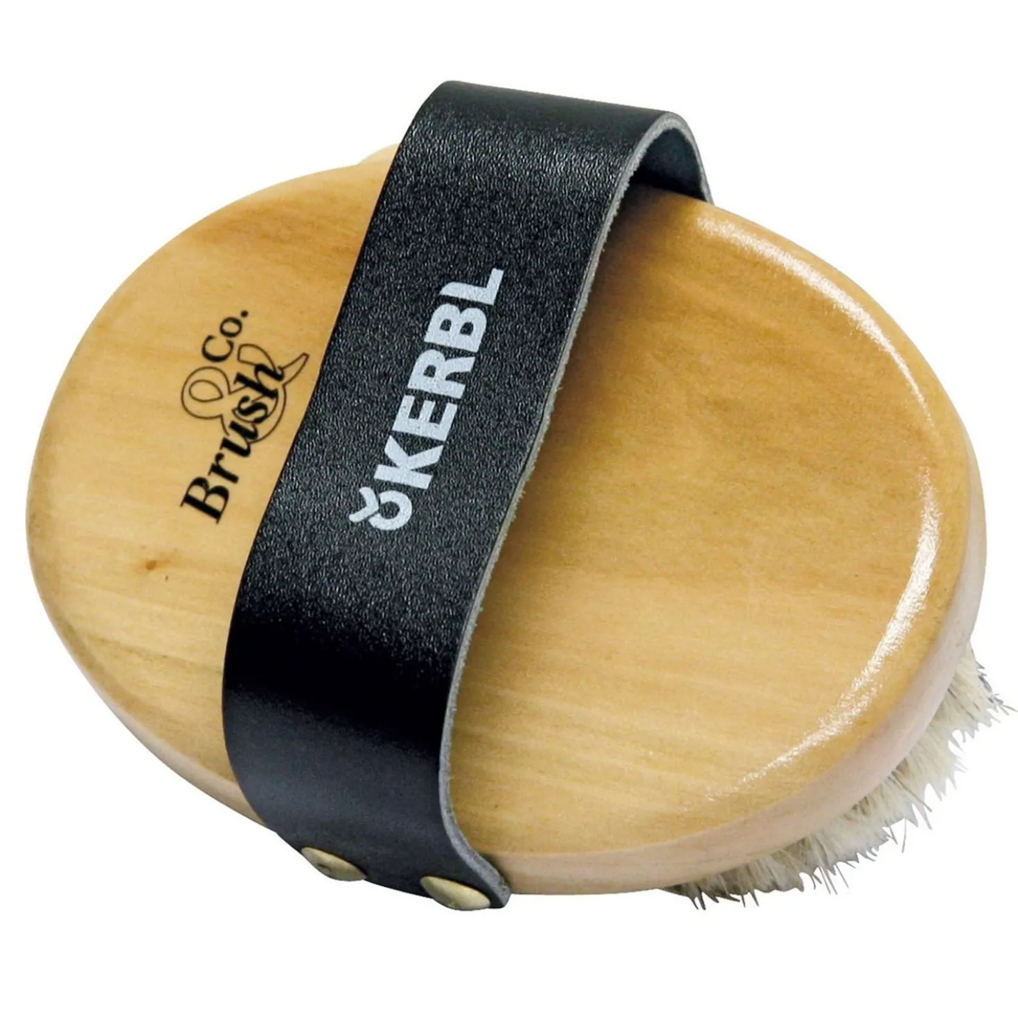 Kerbl Glans Borstel Brush&Co met Houten Bovenkant