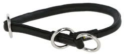 Kerbl Halsband Roma Rundleer met Stopper Zwart