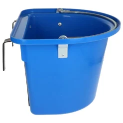 Kerbl Hangvoerbak Euro met Hengsel Blauw