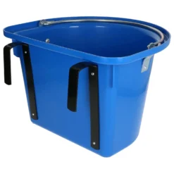 Kerbl Hangvoerbak Euro met Hengsel Blauw