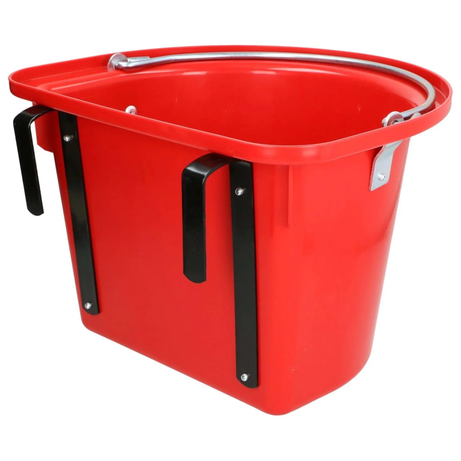Kerbl Hangvoerbak Euro met Hengsel Rood