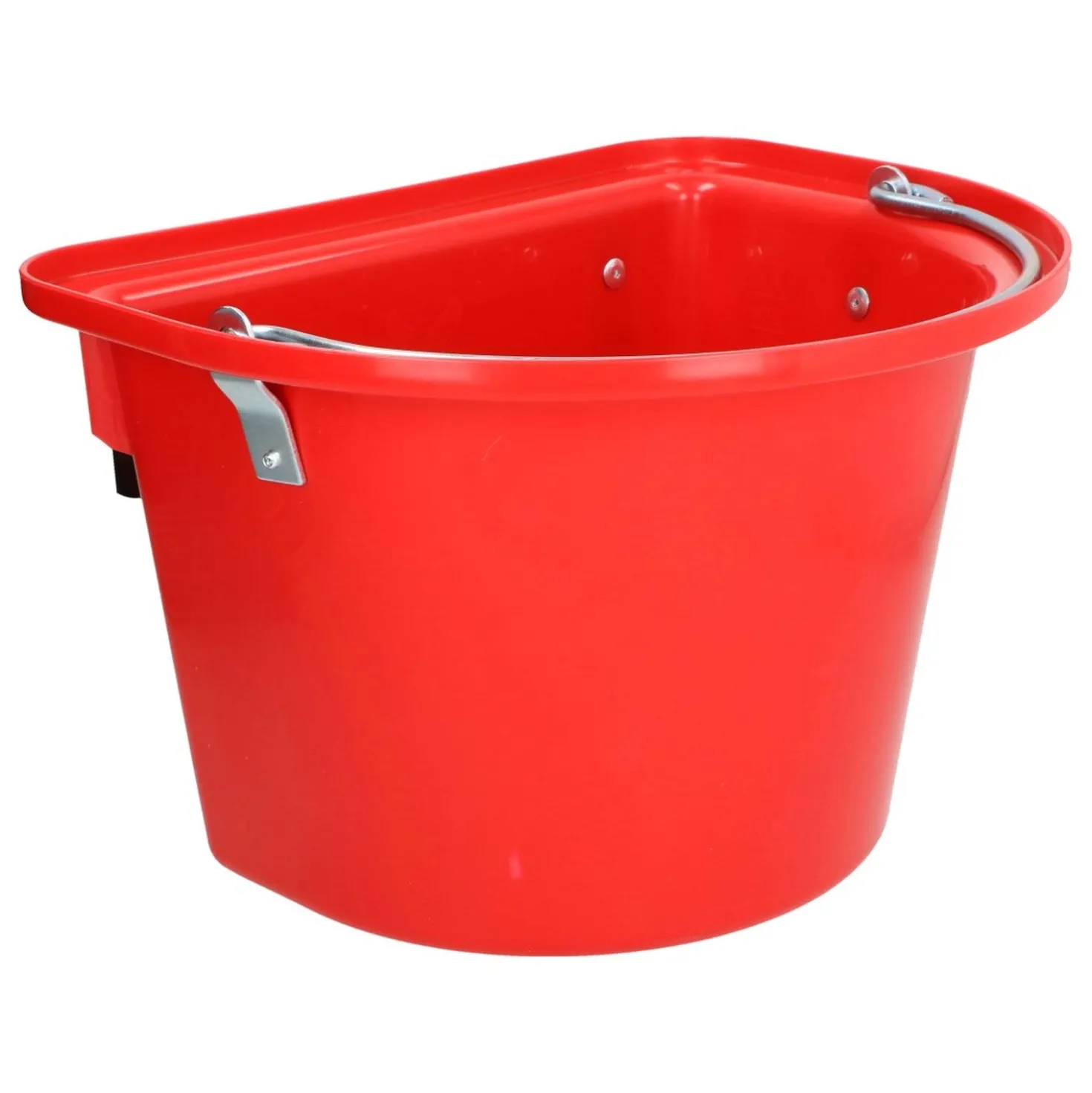 Kerbl Hangvoerbak Euro met Hengsel Rood