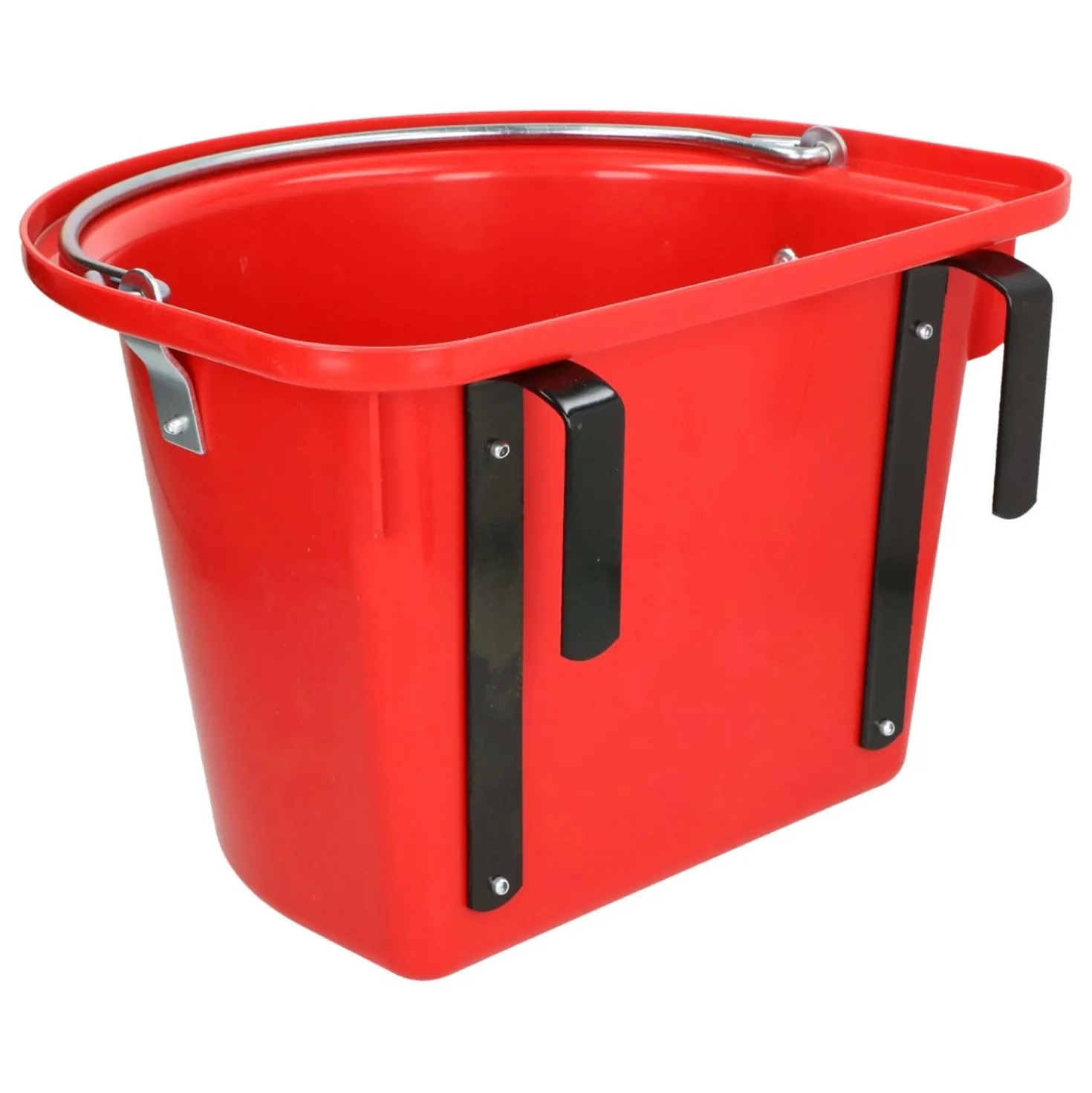 Kerbl Hangvoerbak Euro met Hengsel Rood