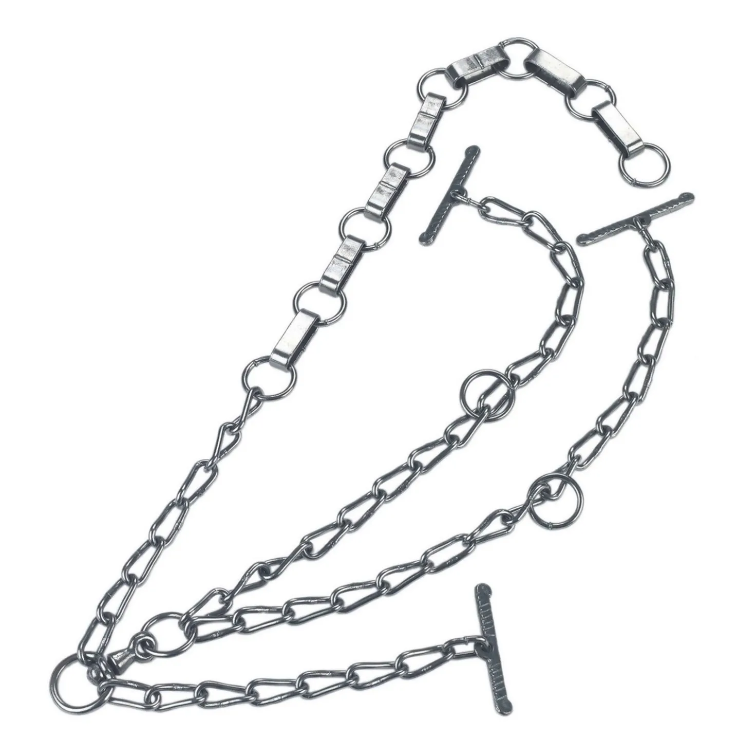 Kerbl Koeketting Extra lang Blank Dubbel