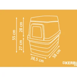 Kerbl Konijnenhuis Kunststof Grijs/Oranje
