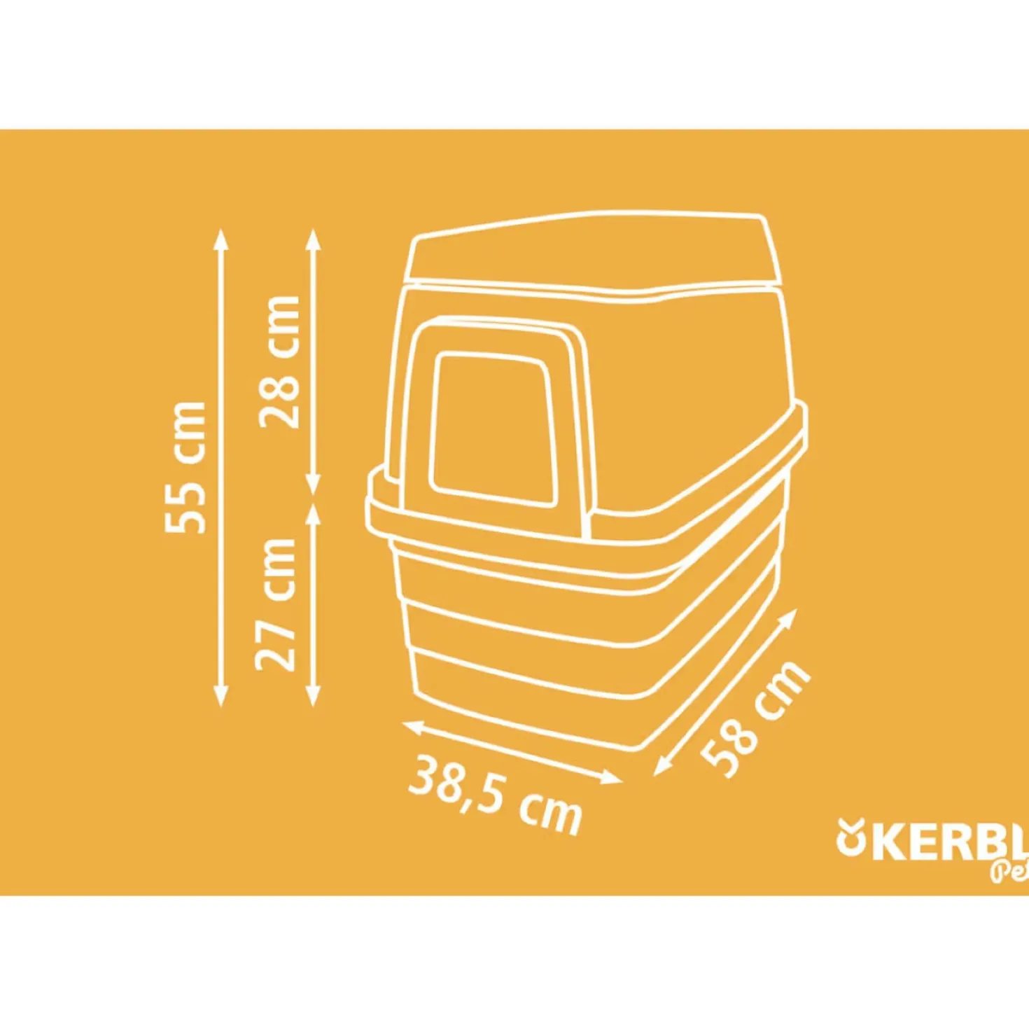 Kerbl Konijnenhuis Kunststof Grijs/Oranje