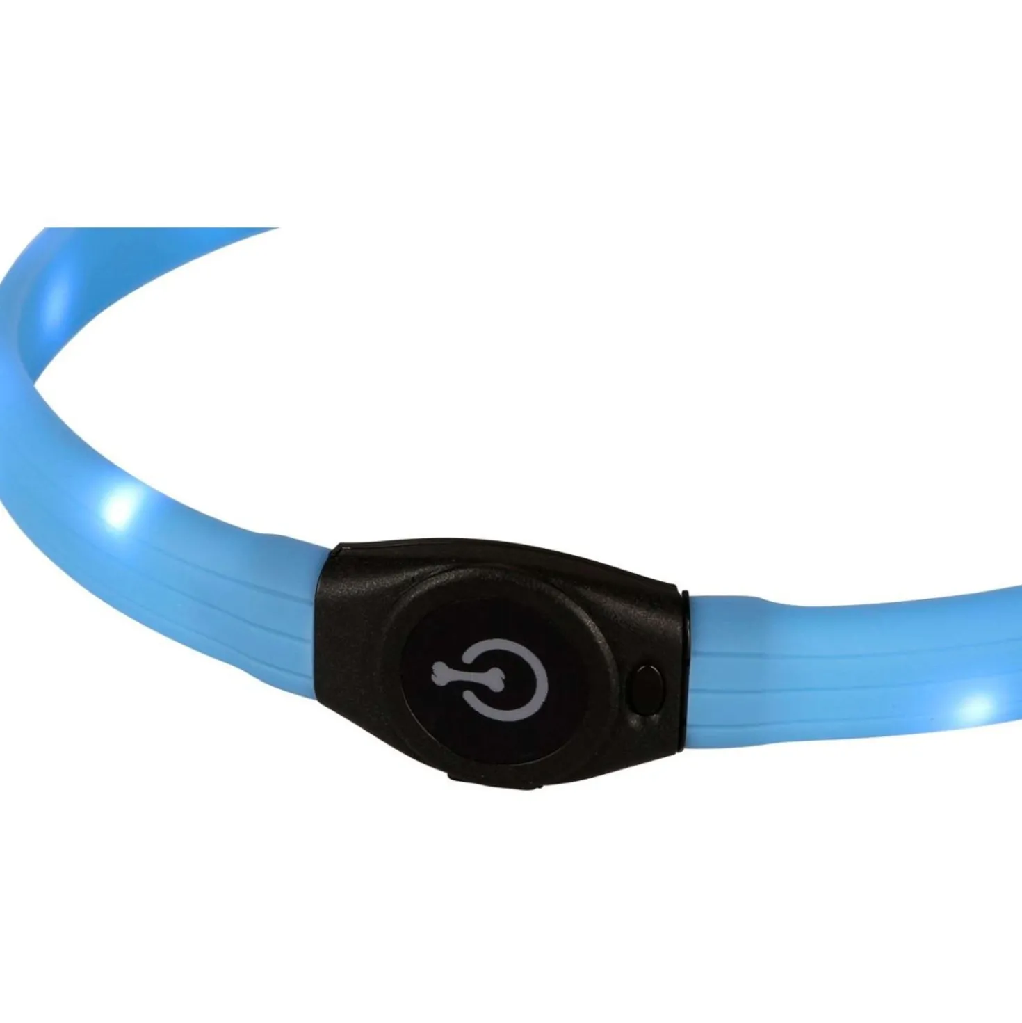 Kerbl Maxi Safe Halsband Langhaar LED Blauw