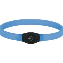 Kerbl Maxi Safe Halsband Langhaar LED Blauw