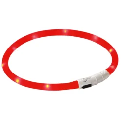 Kerbl Maxi Safe Oplaadbare LED-Halsband Rood