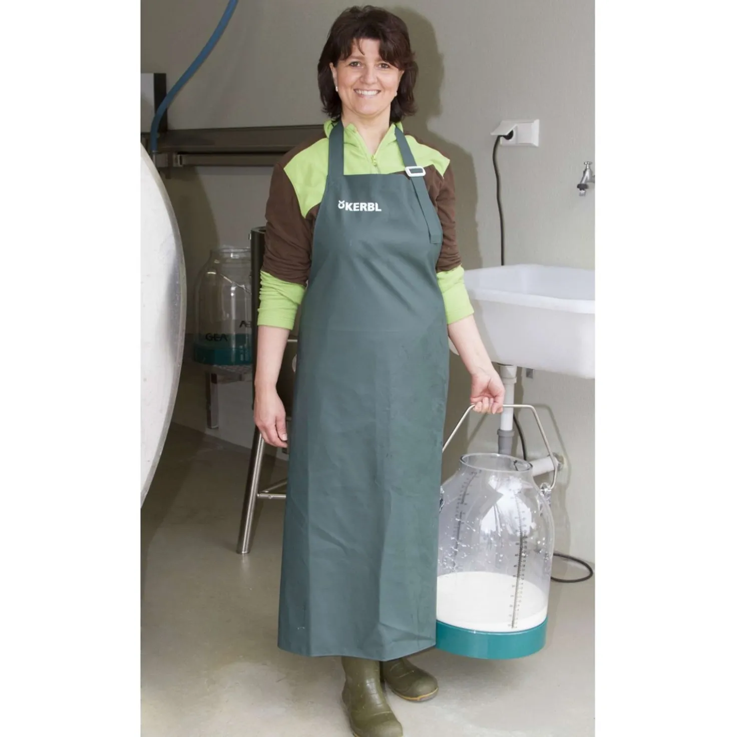 Kerbl Melkersschort Premium Groen