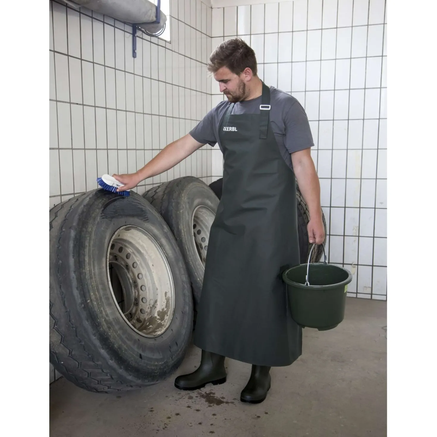 Kerbl Melkersschort Premium Groen