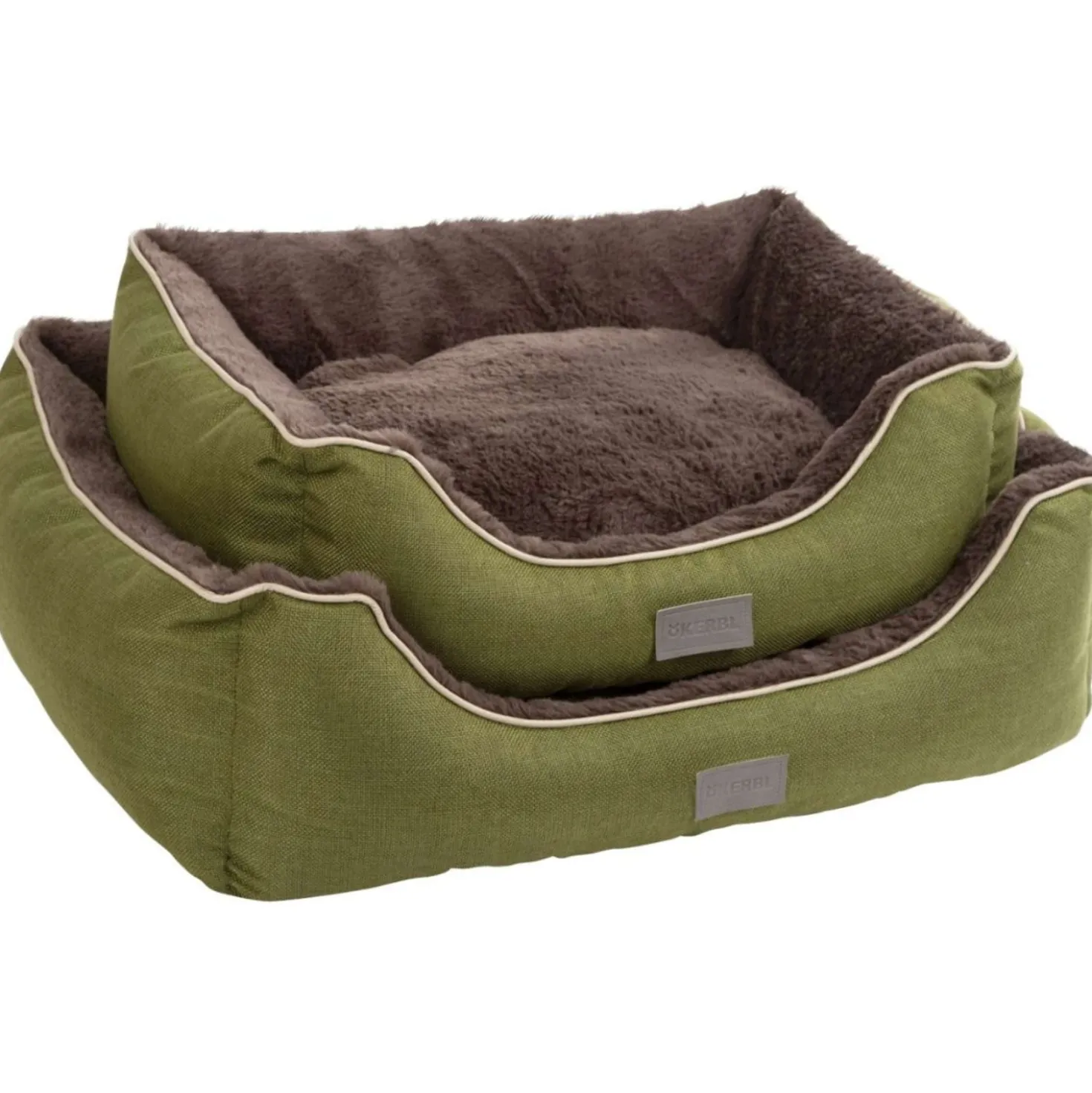 Kerbl Pluche Bed Samuel Groen/Grijs