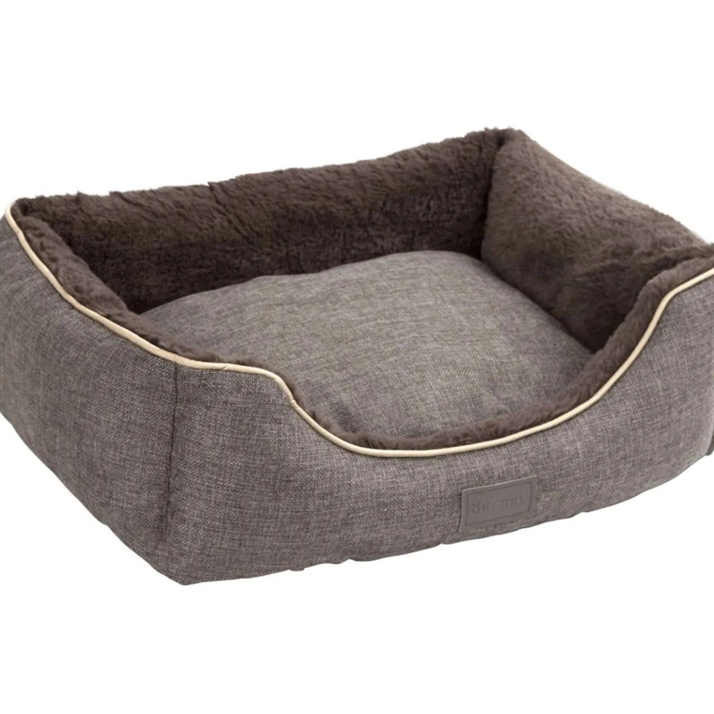Kerbl Pluche Bed Samuel Zilver/Donkergrijs