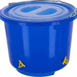 Kerbl Pluimvee Drinkemmer met 4 Drinknippels Blauw
