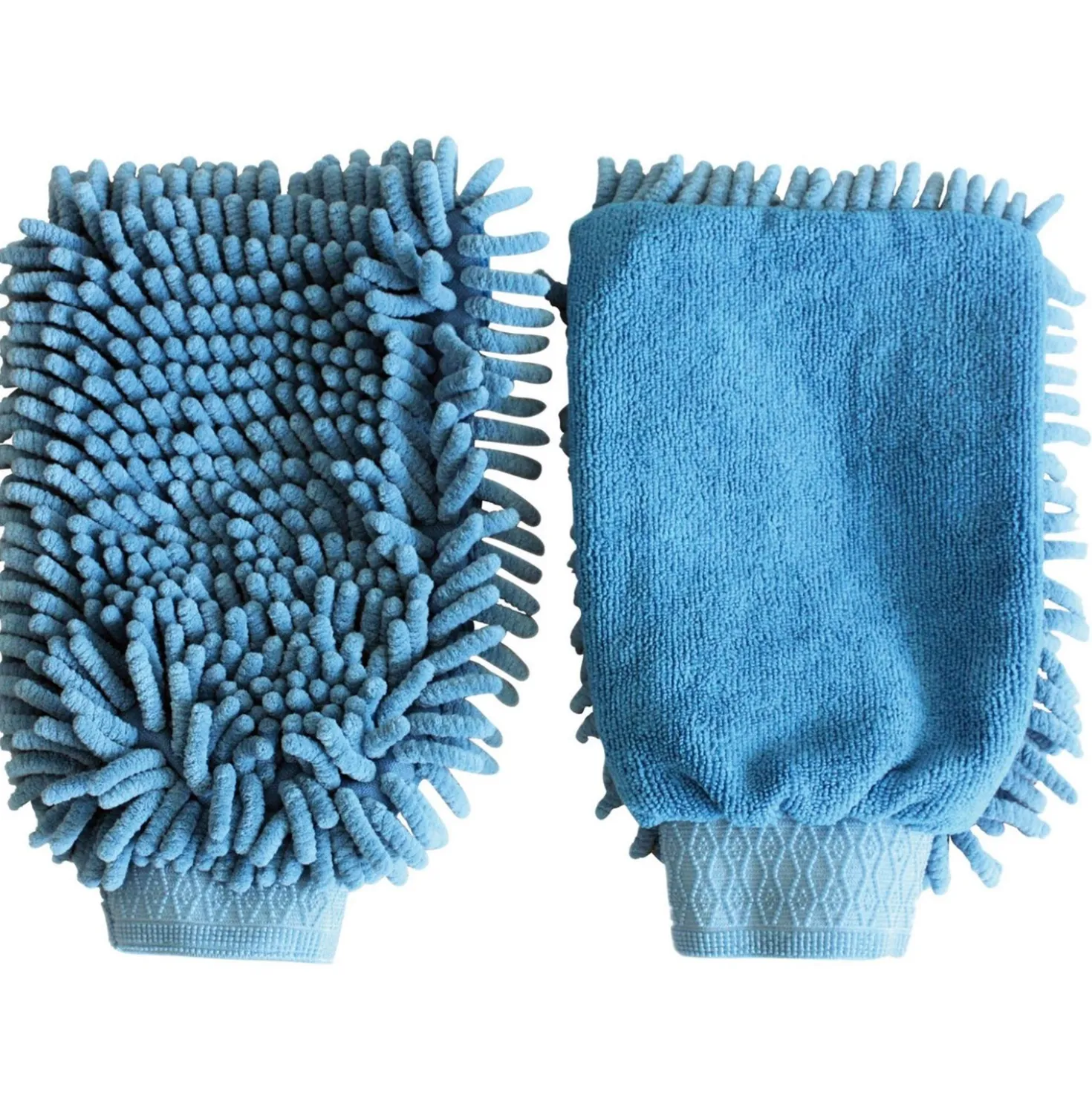 Kerbl Poetshandschoen Microvezel Blauw