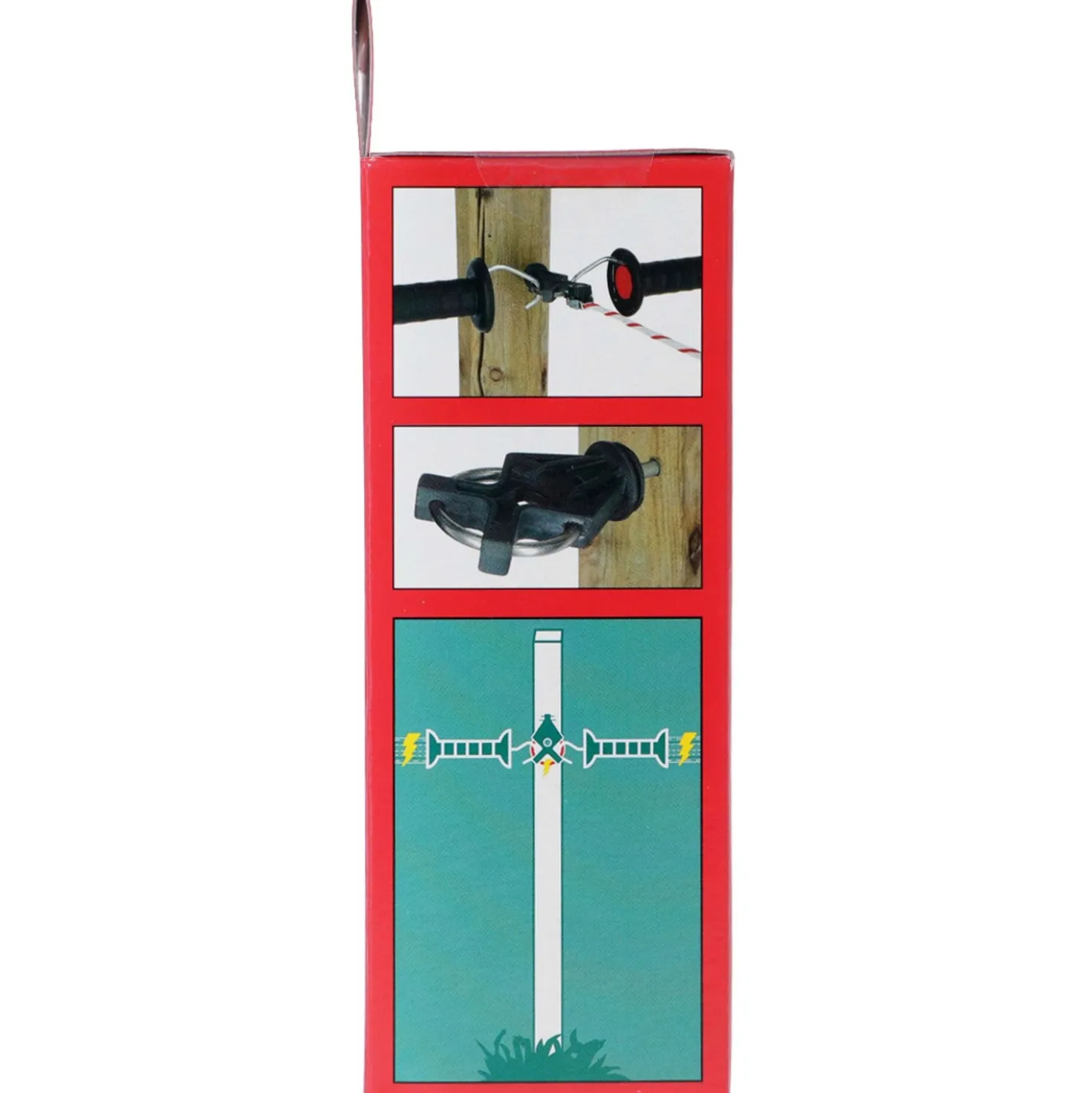 Kerbl Poortisolator X³ Gegalvaniseerd Blister 6 Stuks Zwart