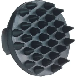 Kerbl Rubber Massage Borstel Zwart