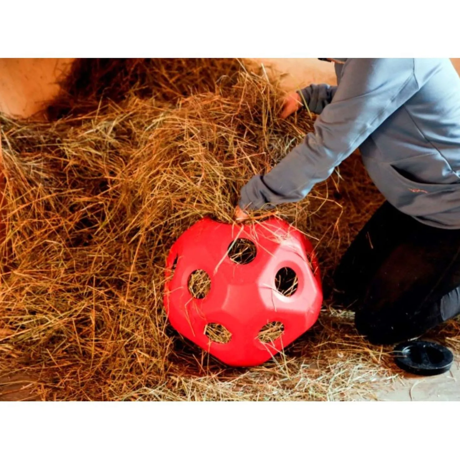 Kerbl Slowfeeder Bal HeuBoy Rood