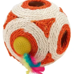 Kerbl Speelbal Sisal Wit/Rood