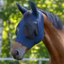 Kerbl Vliegenmasker Fino Stretch Blauw
