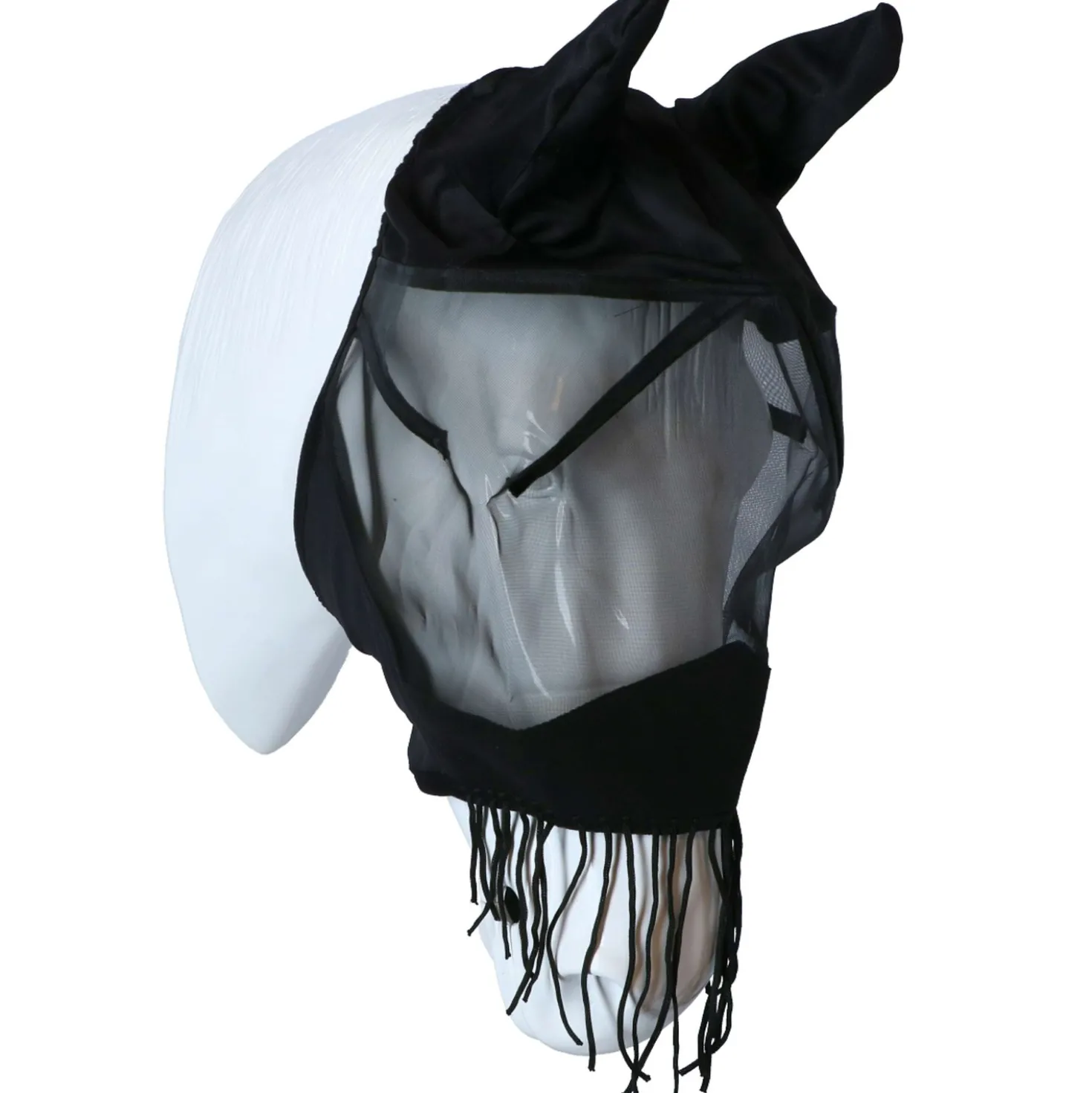 Kerbl Vliegenmasker met Oren Zwart