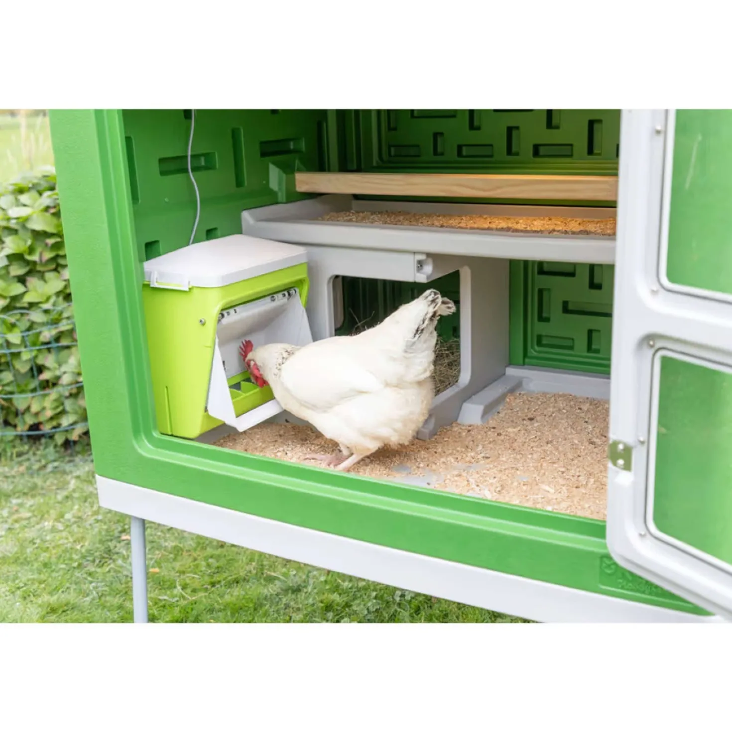 Kerbl Voederautomaat met Beschermklep Groen