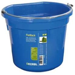 Kerbl Voeder- en Wateremmer Flat Back Blauw