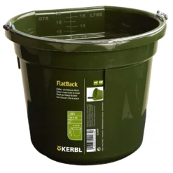 Kerbl Voeder- en Wateremmer Flat Back Groen