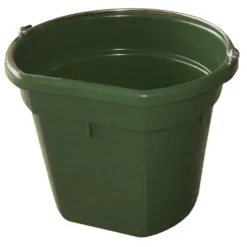 Kerbl Voeder- en Wateremmer Flat Back Groen