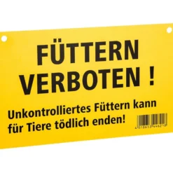 Kerbl Waarschuwingsbord Voederen Verboden