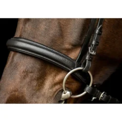 Kieffer hoofdstel Ultrasoft Sue Met Kristallen Zwart/Wit