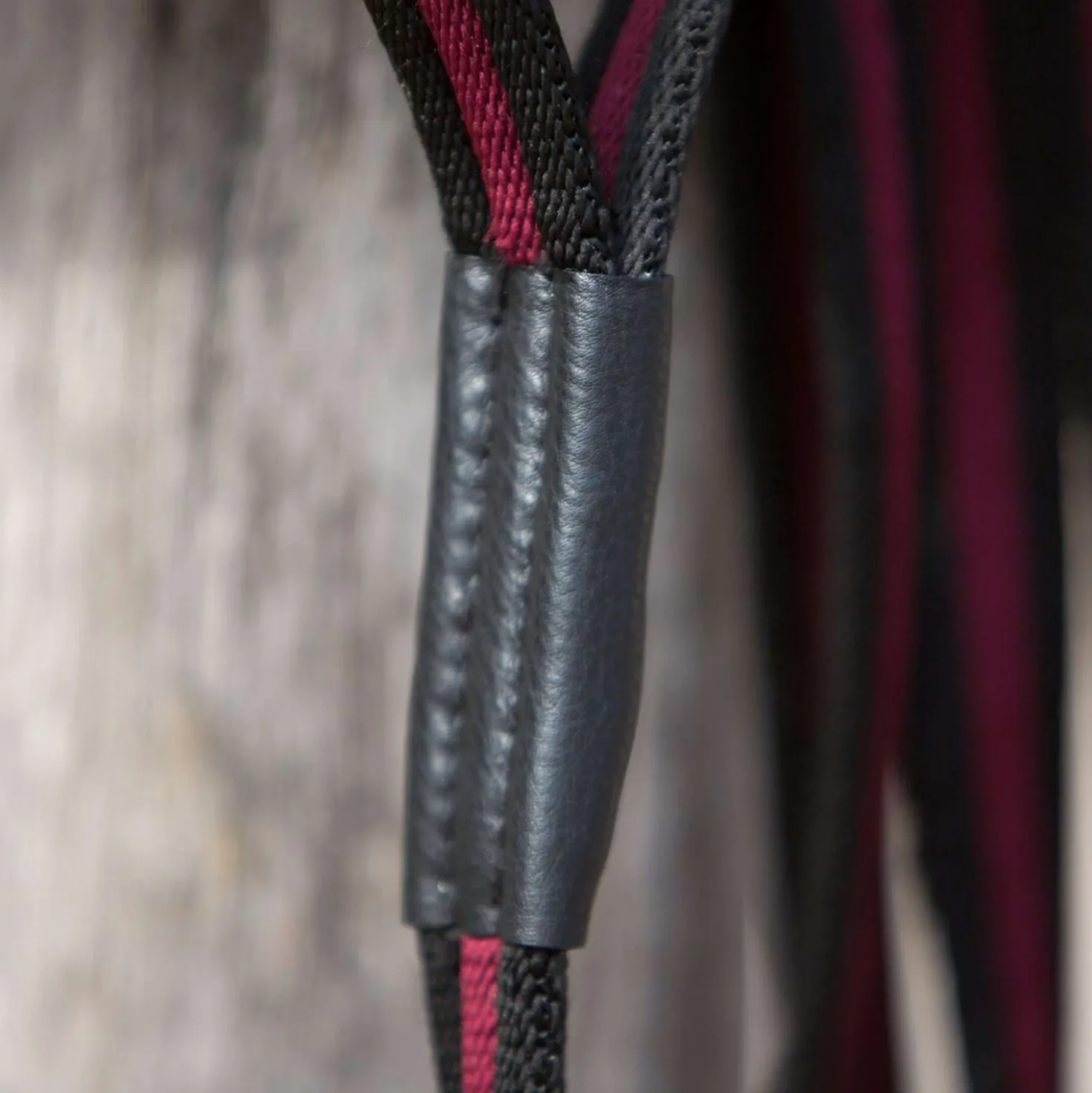 Kieffer Longeerlijn Soft Anja Beran Zwart/Burgundy