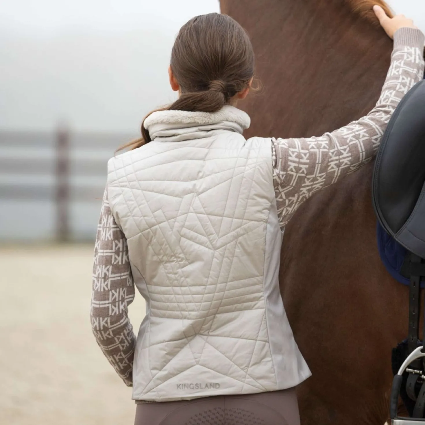 Kingsland Bodywarmer KLAlba Dames Beige Dove