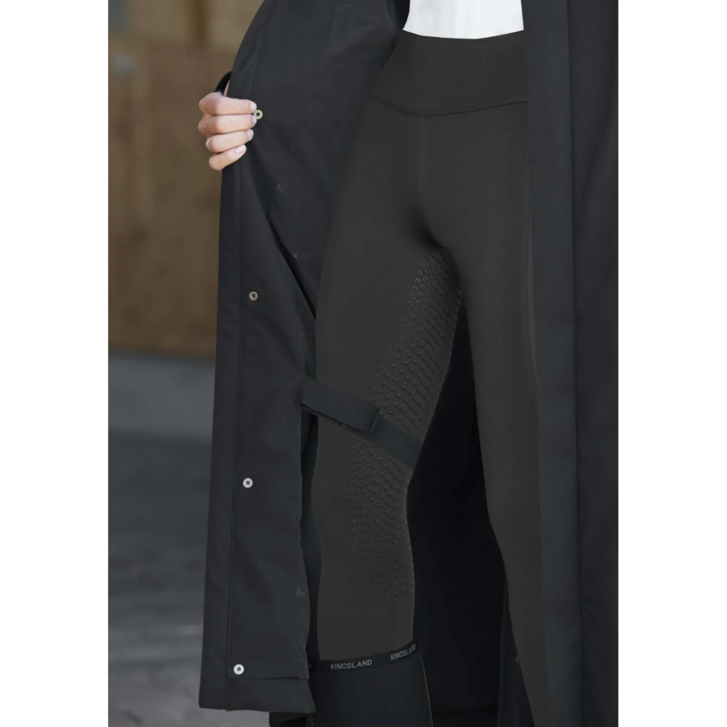 Kingsland Lange Jas KLLucia Waterproof Zwart